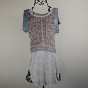 Lucky Brand Tribal Boho Dress sz M